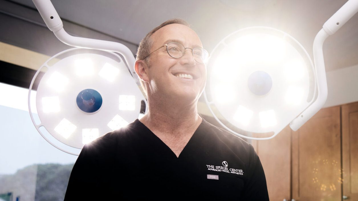 Dr. Jeffrey Spiegel, MD in the procedure room at Nova Medical Hair Transplant Boston in Newton, MA